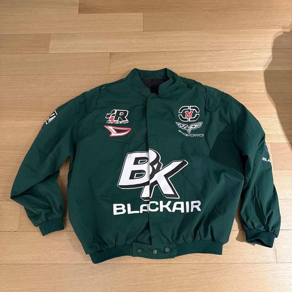 Men's Blackair Green bomber jacket